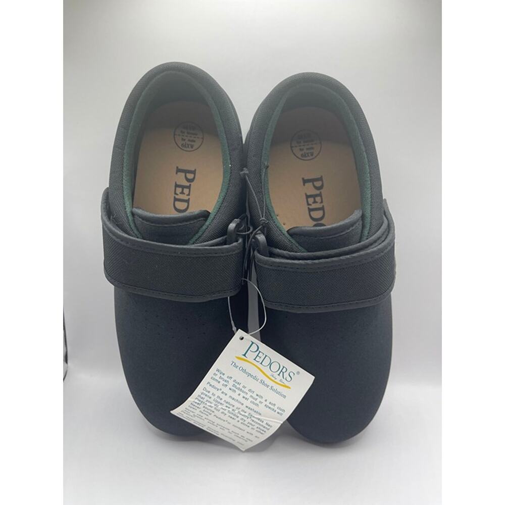 Pedors Classic Stretch Orthopedic Black Shoe Solution Unisex 6.5M 8.5F NWT